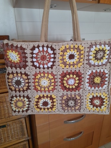 Borsa juta rivestita con - borsa ,