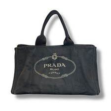 Prada Canapa Black Canvas