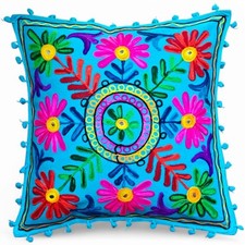 Copricuscino ricamato Boho