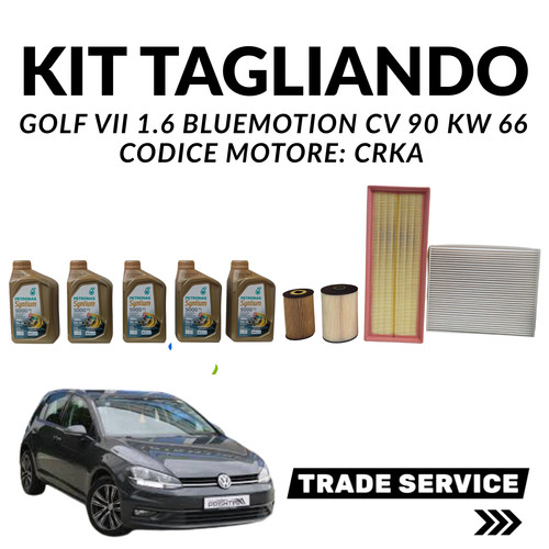 Kit tagliando golf vii - kit, 1.6