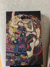 Dipinto olio su tela firmato Gustav Klimt 16x24 in stile liberty.