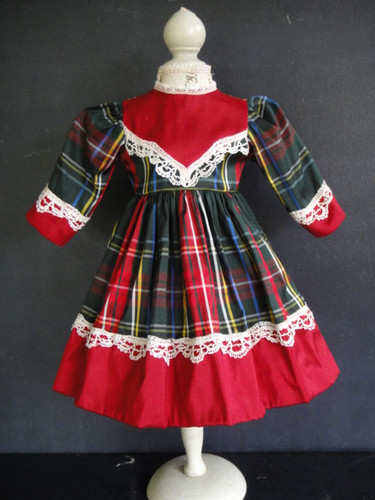 Vestito seta scozzese per - scozzese,