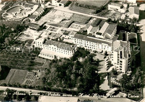 Abano terme veduta aerea - terme,