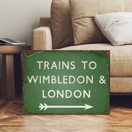 Vintage style english railway - style,