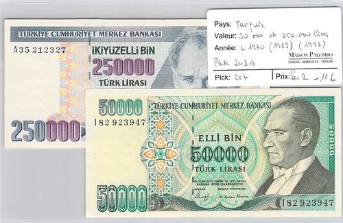 Banconote turchia 50 000 - banconote,