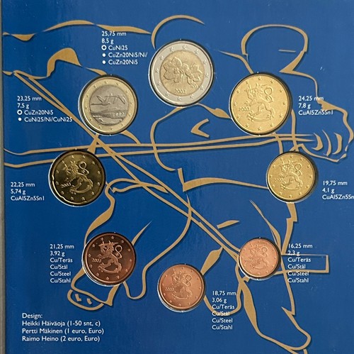 Moneta euro serie ufficiale - euro, 1