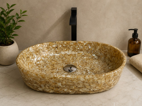 Lavabo resina fatto mano - lavabo,
