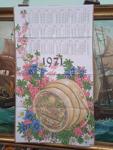 Strofinaccio calendario 1971
