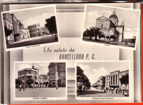 Cartolina barcellona pozzo - barcellona, di