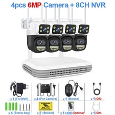 Kit telecamera WiFi IP da 6 MP
