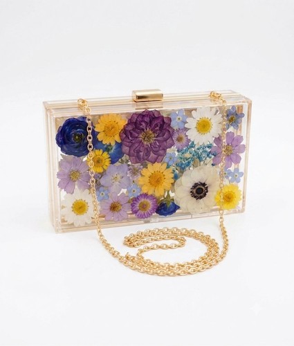 Pochette fatta mano fiori - pochette, a