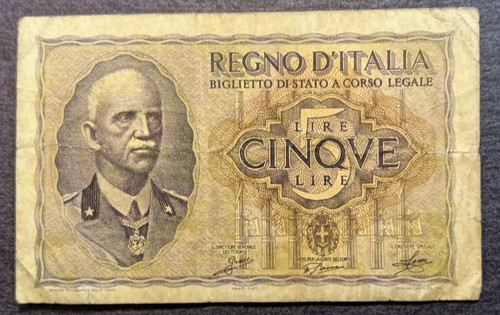 Italy 1940 lire circ fair - ,