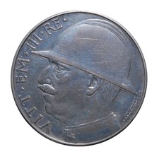 20 Lire 1928 Elmetto - Roma - Vittorio Emanuele III - Regno d'Italia
