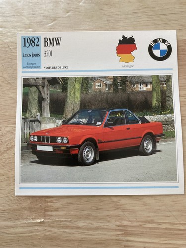 Bmw 320i 320 1982 - 320i, cartolina