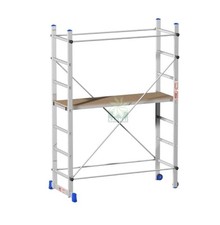 MINI PONTEGGIO TRABATTELLO SCALA IN ALLUMINIO SUPERMINIO MARCHETTI H. 2,10 MT