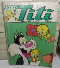 FUMETTO VINTAGE Cenisio 1980 LOONEY TUNES RACCOLTA TITI 7 Gatto Silvestro,Titti,
