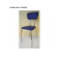 Sedia similpelle Blu