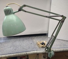 lampada LUXO LAMP L-2 NORWAY US Pat  No. 2787434 verde usata modernariato