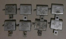 Condensatori carta e olio Aerovox 0,1uF 250Vac  8pz