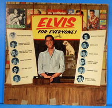 ELVIS PRESLEY ELVIS FOR EVERYONE! LP '65 MONO ORIGINAL NICE  CONDITION! G+/VG!!A