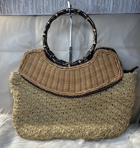 Borsa vintage manici bambù - , x