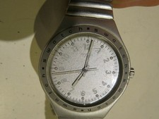 vecchio orologio da polso uomo cinturino elastico SWATCH IRONY ALUMINIUM 1997 di