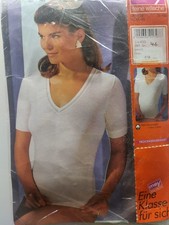 Maglione canotta Mey nuovo vintage cotone bianco donna nuovo vecchio stock taglia M L