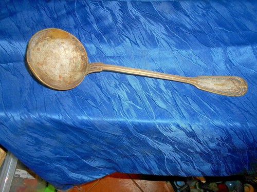 Antico mestolo ottone in - in,