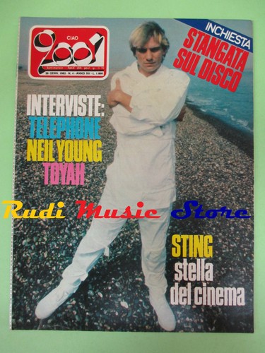 Rivista ciao 2001 1983 sting - rivista,