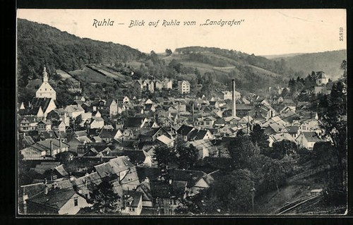 Ruhla veduta del luogo dal - ruhla,,