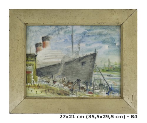 Quadro con nave - con,
