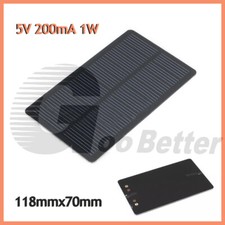 Pannello Solare Pannello Solare 5V 200mA 1W PET Caricabatterie Regolatore Fai da Te 118mmx70mm