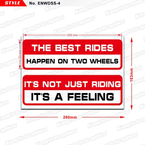 Adesivi slogan motociclista