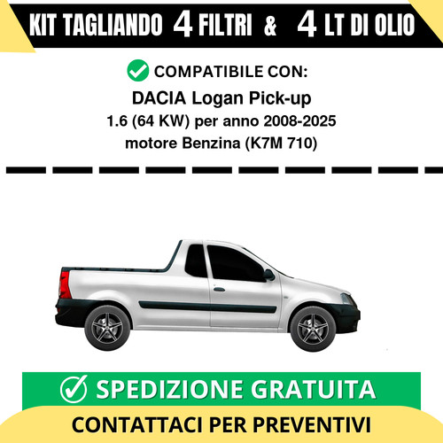 Tagliando per dacia logan - per,