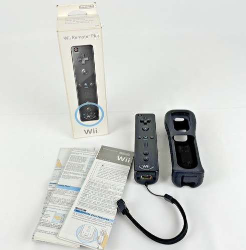 Wiimote nero con motion plus - nero,