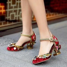 Sandalo donna cinese ricamo