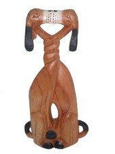 Scultura Cane Bassotto Cm 32