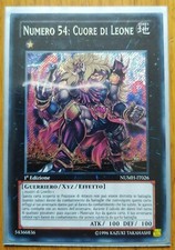 CARTA YU-GI-OH! - NUMERO 54: CUORE DI LEONE - Rara Segreta - NUMH-IT026 - nuova
