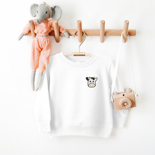 Felpa mucca bambini bambino - felpa,