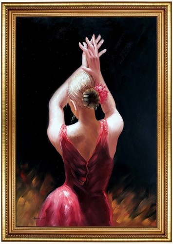Quadro olio danza - , flamenca
