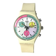 Swatch Chrono White Horses