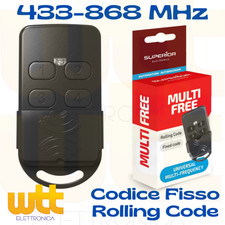 TELECOMANDO ROLLING CODE 433-868Mhz PER APRIMATIC TM4 TR2 TX2 TR2/4 TX2/4M