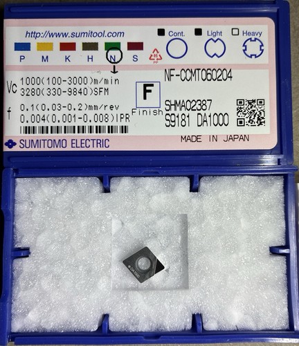 Inserto cnc sumitomo ccmt - cnc, nf-ccmt