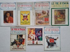 AMARO FELSINA RAMAZZOTTI  7 pubblicità d'epoca rivista Le vie d'Italia anni '20
