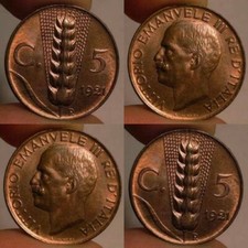 5 CENTESIMI 1921 SPIGA FIOR DI