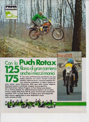 Pubblicita test moto puch - pubblicita',