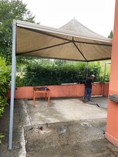 VENDESI COPPIA DI GAZEBO   5x5 metri h4 metri ciascuno  Copertura in PVC  Ottime