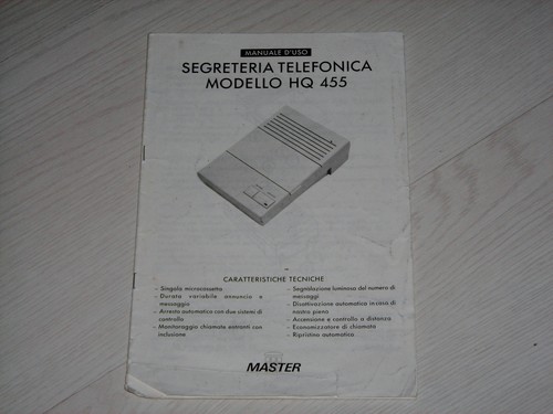 Segreteria telefonica master - segreteria,