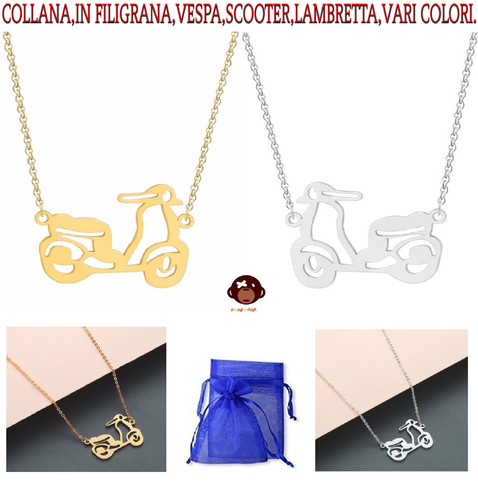 Collana con ciondolo lambretta - ciondolo,