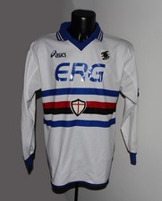 SAMPDORIA 9 BAZZANI ASICS 2003/04 MAGLIA PROTOTIPO JERSEY AUTOGRAFATA